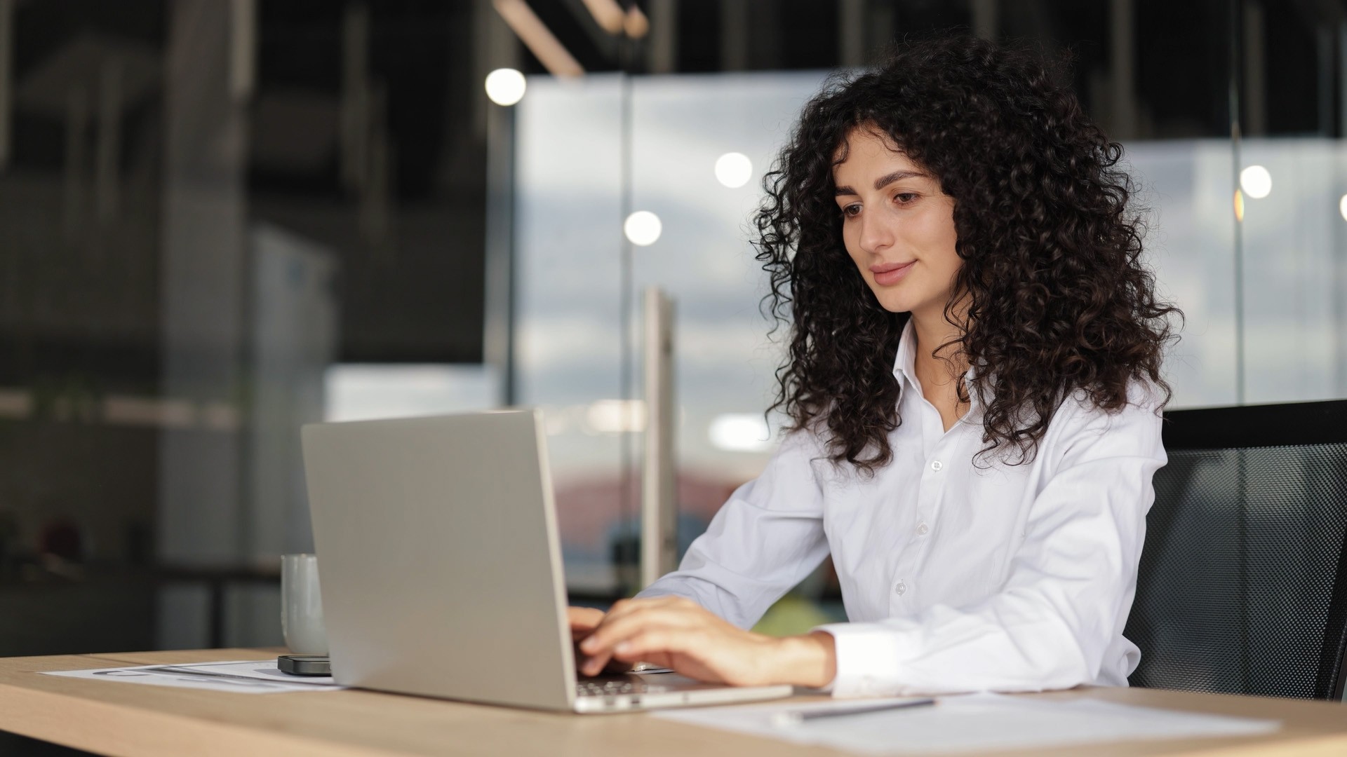 Person interacting with iPhone
